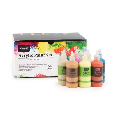 Wholesale 30 Colors 60ml Acrylic Paints Artist Colors Bottles Set