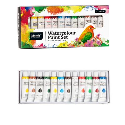 Wholesale 12 Colors 12ml Aluminum Tubes Aquarelle Watercolor Water Color Paint Set Watercolour Paint