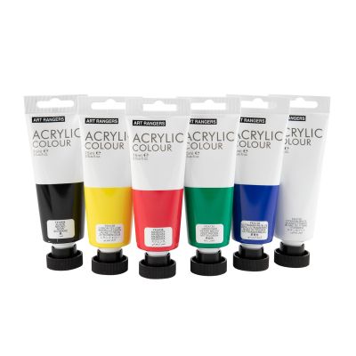 Customized Professional 6 Colors 75ml Acrylic Paint Kit for Artist Kids Art Painting