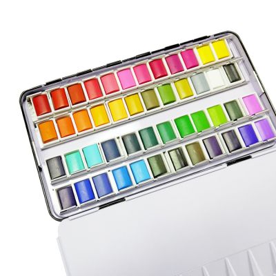 Watercolor Cakes Customized 48 Colors Solid Watercolor Paint Kits