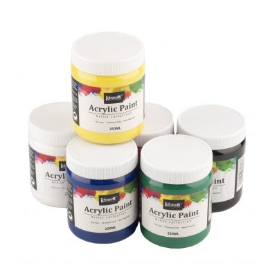 Wholesale 250 ml Bulk Canned Private Label Acrylic Paint Colors for Artist Painting
