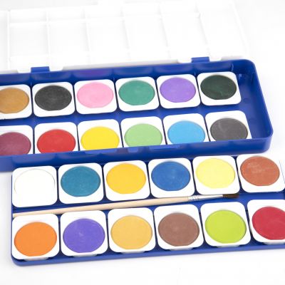 Watercolor Paint Set Customized OEM 24 Colors Watercolor Paint Cakes Set