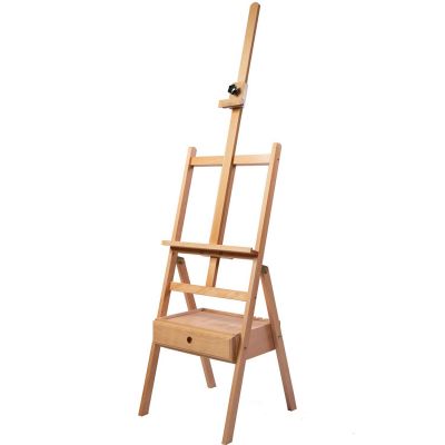 Studio Wooden Easel With Drawer Wholesale Adjustable Wood Easel Stand for Artist Painting