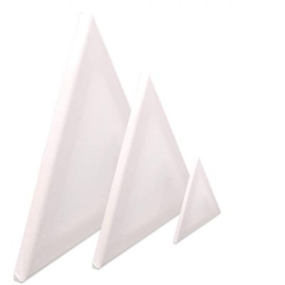 Wholesale 3 Pcs Triangle Stretched Blank Canvases 15 20 30cm for Artist Painting
