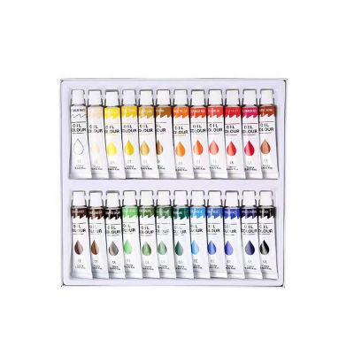 Hot-selling High Quality 24 Colors Non Toxic Art Oil Based Color Paints Tube 200ml for Kids Painting