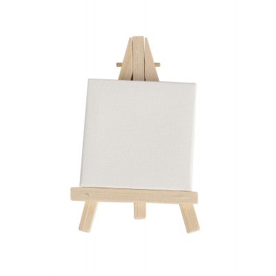 Easel Stand Custom Adjustable Wooden Desk Table Mini Easel And Canvas for Kids