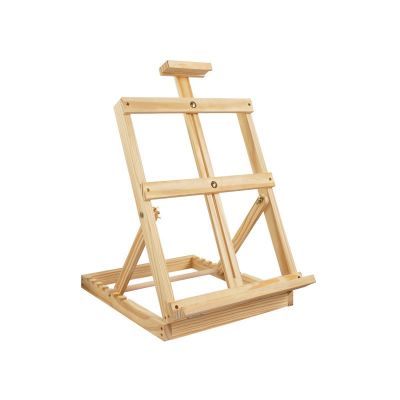 Custom Professional Tabletop Pinewood Artist Sketching Easel Drawing Stand
