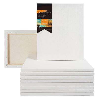 Customized 10 Pcs Oil Proof Canvas Kit Paint Canvases Blank Set for Acrylic Oil Painting