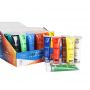 Custom cheap price 12 24 colors art colour painting acrylic paint transparent tube box set for kids