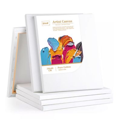 Wholesale Customized Blank White Art Stretched Canvas 30x40cm For Kids Artist Oil Acrylic Painting