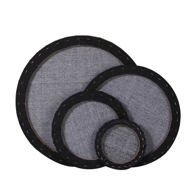 Black Circular Canvas Board Artist Board For Oil Paint Cotton Stretch Canvas Board