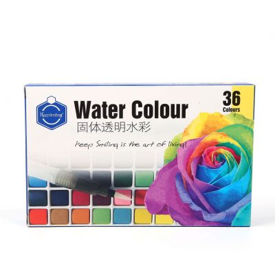 Custom Multicolor Colors Watercolor Paint Set Foldable 24 Colors With Brush Pen And Palette For Drawing Pigment Water Color