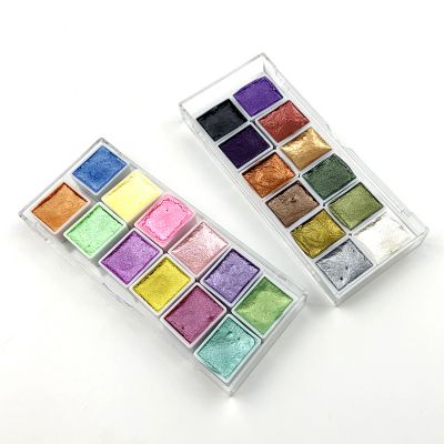 diy-custom-portable-superoil-non-toxic-metal-box-packaging-half-dry-solid-watercolors-for-kids