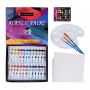 watercolor paint set with brush - 42 color set with children painting set