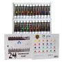 New Acrylic Paint Set Artist Grade 24 Colors Tubes Non Toxic Non Fading Rich Pigments for Painters