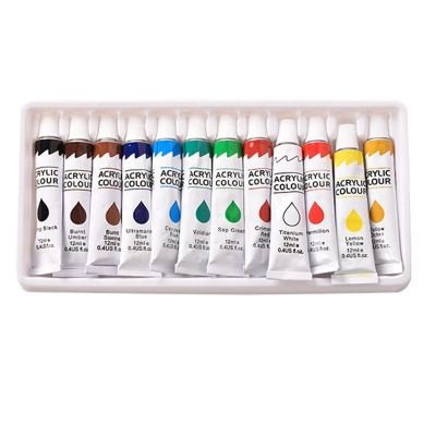 2021 hot selling Acrylic Paint Set 24 Colors Perfect For Non toxic Rich Pigments