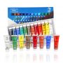 Acrylic Paint Set 24 Colors 12ml Acrylic Non-Toxic Rich Pigments Paints Sets