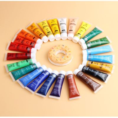 24 colors 15ml acrylic paint factory direct selling painting art supplies