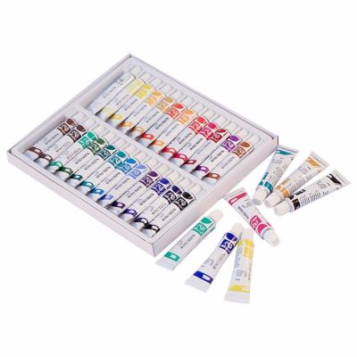 Factory direct plastic tube watercolor paint set with acrylic paint set