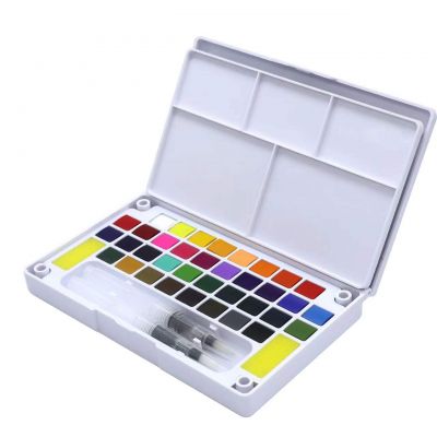 12/18/24/36 colors customized colorful solid water color paint set