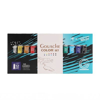12 Colors Gouache Paint Set for Artists Professional