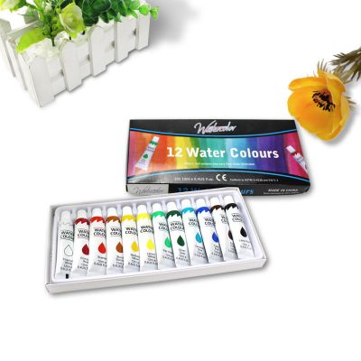12*12ml water color paint set professional