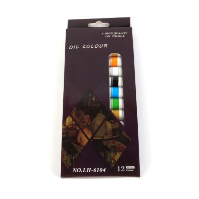 Customized 12ml artist oil paint 12 color oil paint set