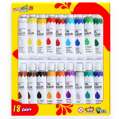 professional oil paint set 12*18 color set drawing