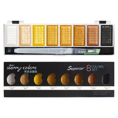 5/8 colors art set with acrylic paint with professional acrylic paint set cheap for kids