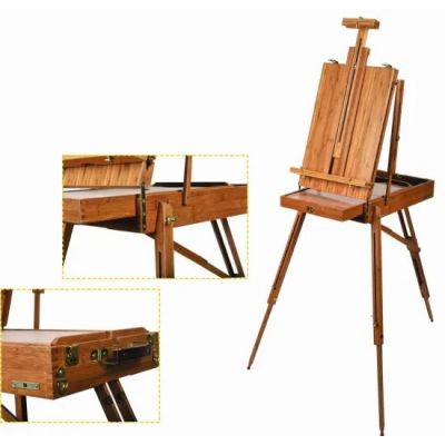 Men's and women's folding wooden easel large tray painting display stand wooden sketch drawing board