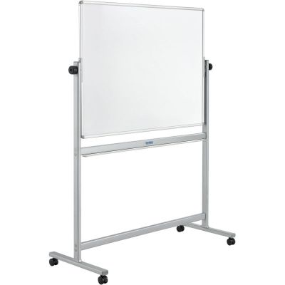 Mobile Reversible Whiteboard Easel,Dura-Rite HPL Markerboard Surface,Double Sided Magnetic plastic easels
