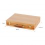 2021 Good Quality Portable Art Drawing Painting Desktop Wooden Sketch Table Paint Box, Tabletop Easel