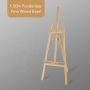 Wood Painting Easel Stand, Foldable Design, Adjustable Height Large Tray for Painting, Sketching, Display