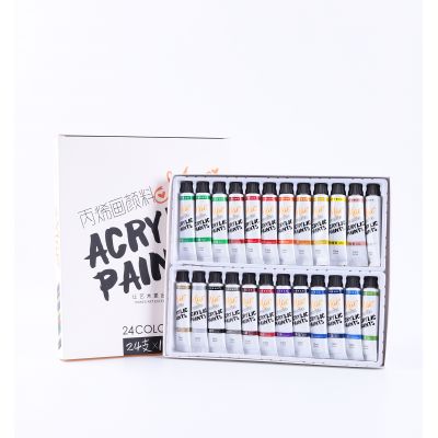 Non Toxic & Vibrant Colors Acrylic Paint 12ML Gouache Paints Set For Artist Canvas Painting