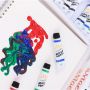 New design acrylic paint set 12ml painting brushes set artist acrylic