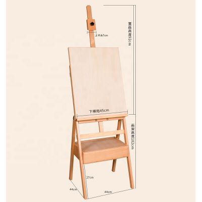 Student Sturdy Beechwood Adjustable Artwork Painting Drawing Wood Easel