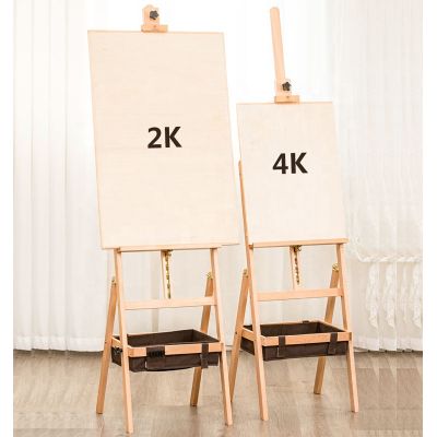 Student Sturdy Beechwood Adjustable Artwork Painting Drawing A-Frame Wood Easel for Lyre Studio