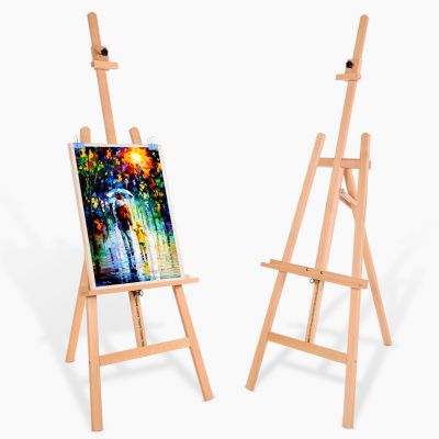 High quality Canvas Board Wooden Decoration Display Easel Solid Wood Sketch Stand Bracket Tripod Easel