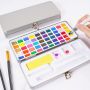 Watercolor Paint Set 50 Colors in Metal Box Travel Watercolor Set for Kids Adults