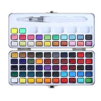 72 Colors Watercolor Pigments Set Solid Pigment Paints Portable Drawing Pigments for Beginner Art Supplies