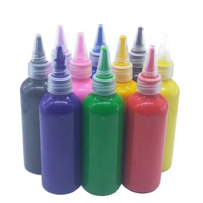 Finger Paint 100ML Children's Painting Watercolor Washable Baby Painting Graffiti Paints for Kindergarten Children DIY Painting