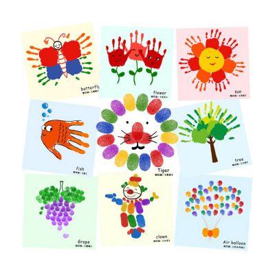 Customized 6 Color 20 ML Art Craft Handmade Kids DIY Finger Paint Set
