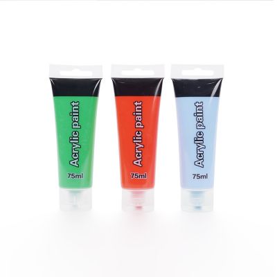 Factory Supply Professional 75 ML Soft Bottle Heavy Body Acrylic Paints