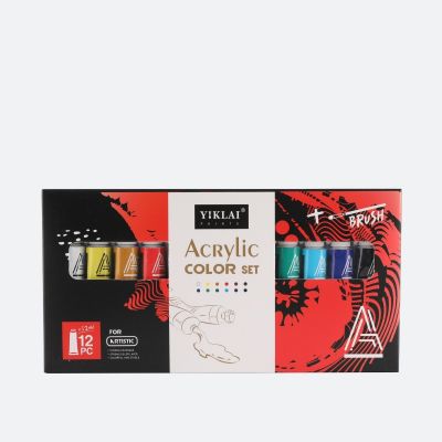 Private Brand Custom Paints Acrylic Artist Grade Acrylic Paint Set 12 Colors