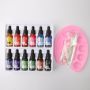 Fashion Alcohol Ink Dyes 12 Color Alcohol Base Ink For Sale