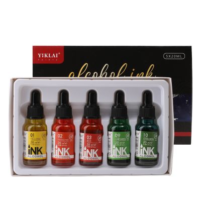 Factory Supply 5 Color Alcohol Ink Art Alcohol Ink Set