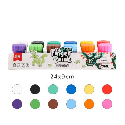 6 Color 20 ML Finger Paints Used On Finger Paint Books Running Storage Finger Paint Kids