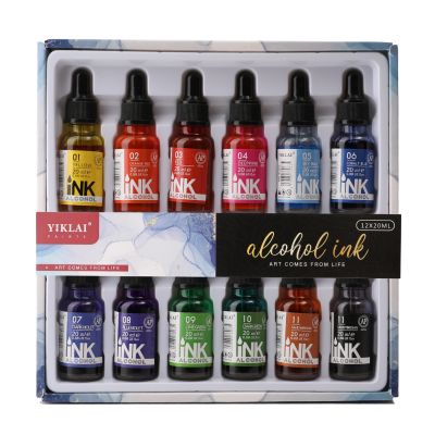 Fashion Alcohol Ink Dyes 12 Color Alcohol Base Ink For Sale
