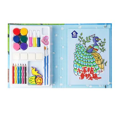 Amazon Popular Sell Hand Finger Paint Set Customized Funny Kids Finger Painting Set