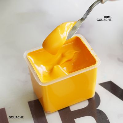 Factory Supply Gouache 42 Color Plastic Case Package 80 ML Jelly Gouache Refill